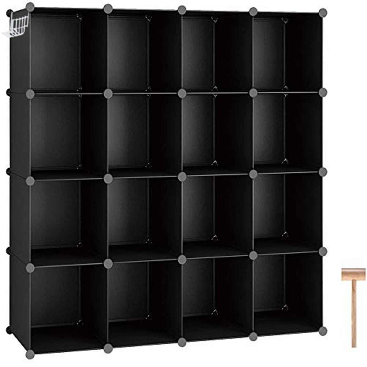 16 Cube Black Storage Organizer B544757