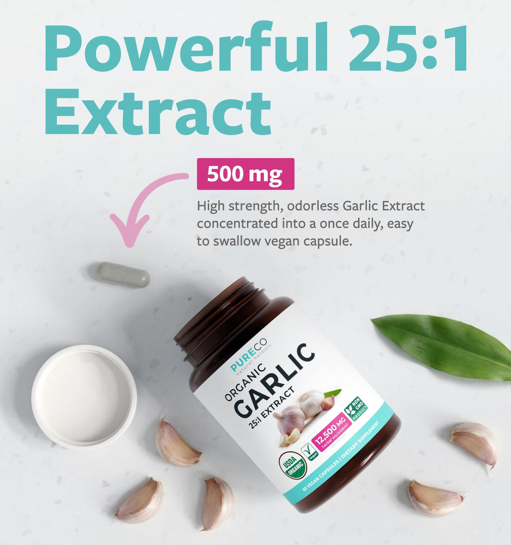 USDA Organic Odorless Garlic Capsules E100549