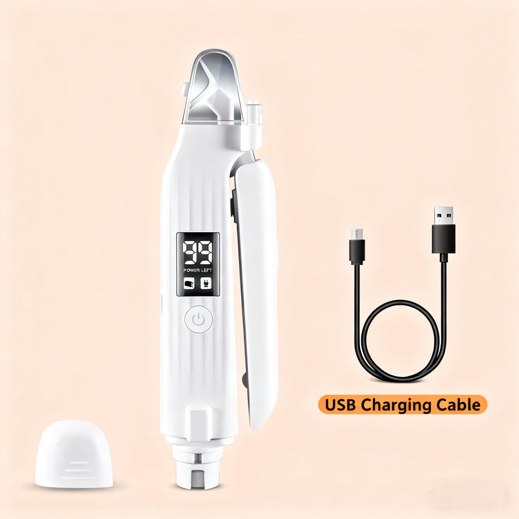 2-in-1 Dog Cat Nail Clipper Grinder with LED Light E544