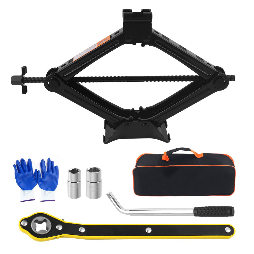 2T Scissor Jack Car Tool Kit Z14935