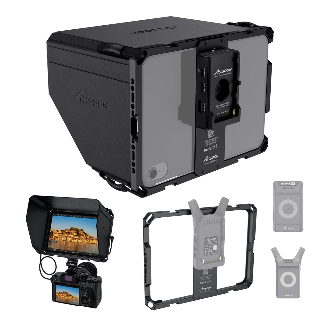 iPad mini Cage with Battery Plate Adapter and Sunhood F44621