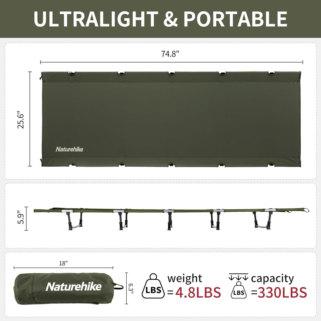 Ultralight Folding Camping Cot R820