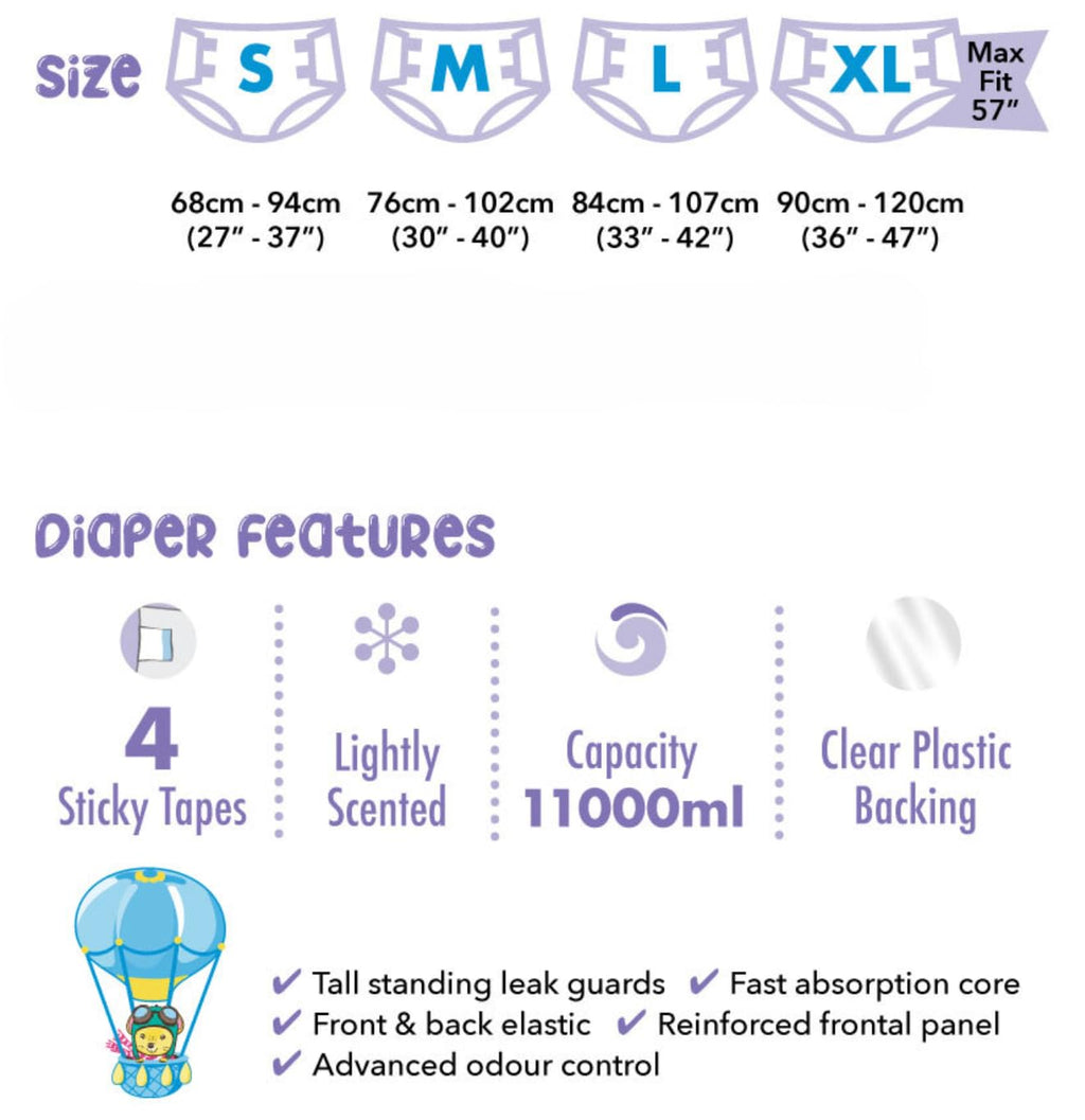 Adult Disposable Diapers 12 Pack Medium D671