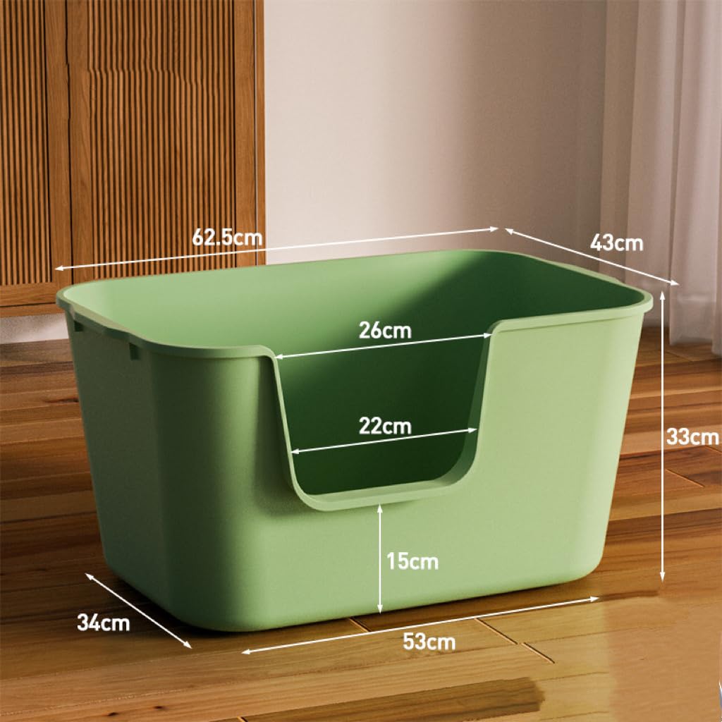 Extra Large High Sides Anti-Splashing Kitty Litter Box X7973