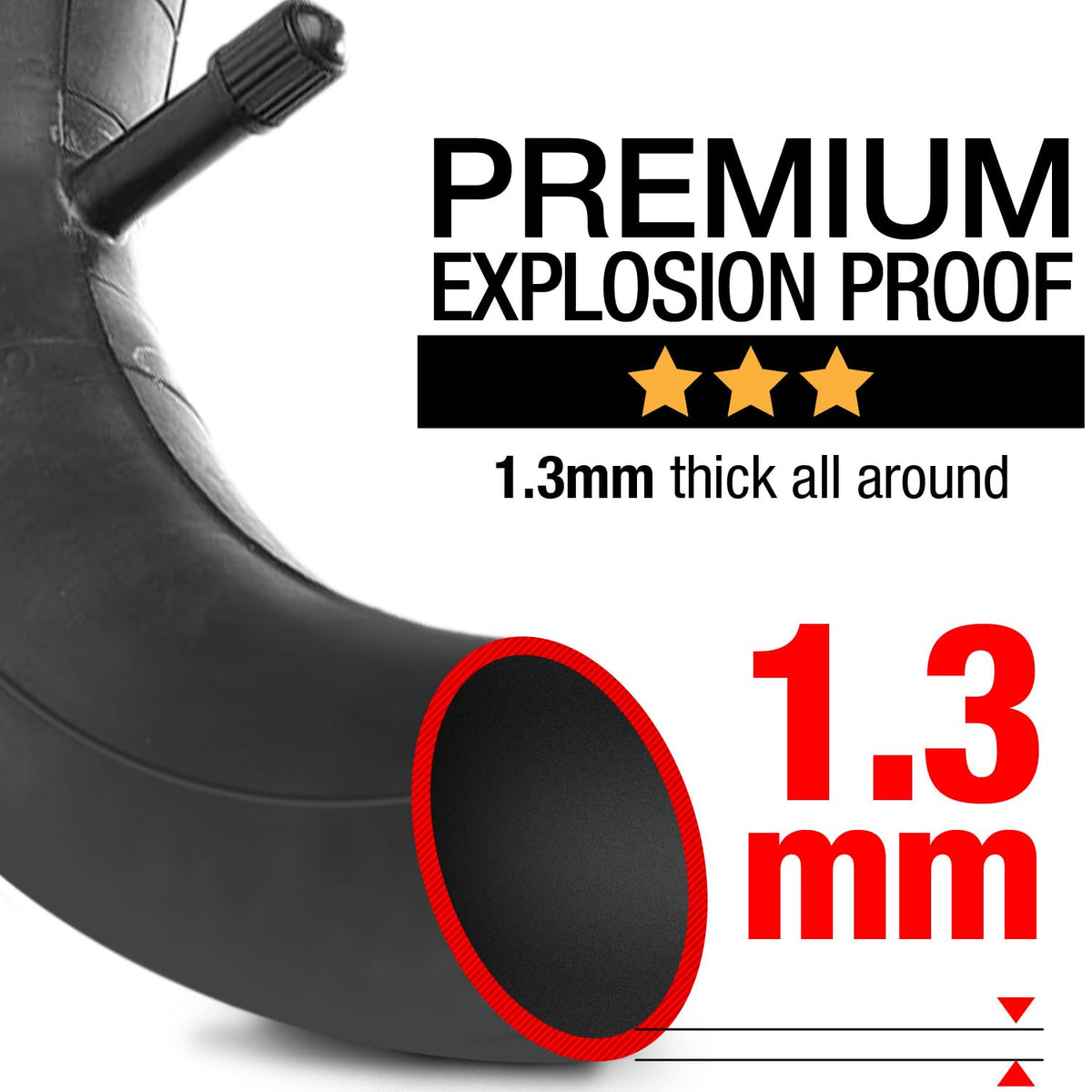 15x6.00-6" Inner Tubes, 2 Pack with TR-13 Straight Valve Stem Y896592