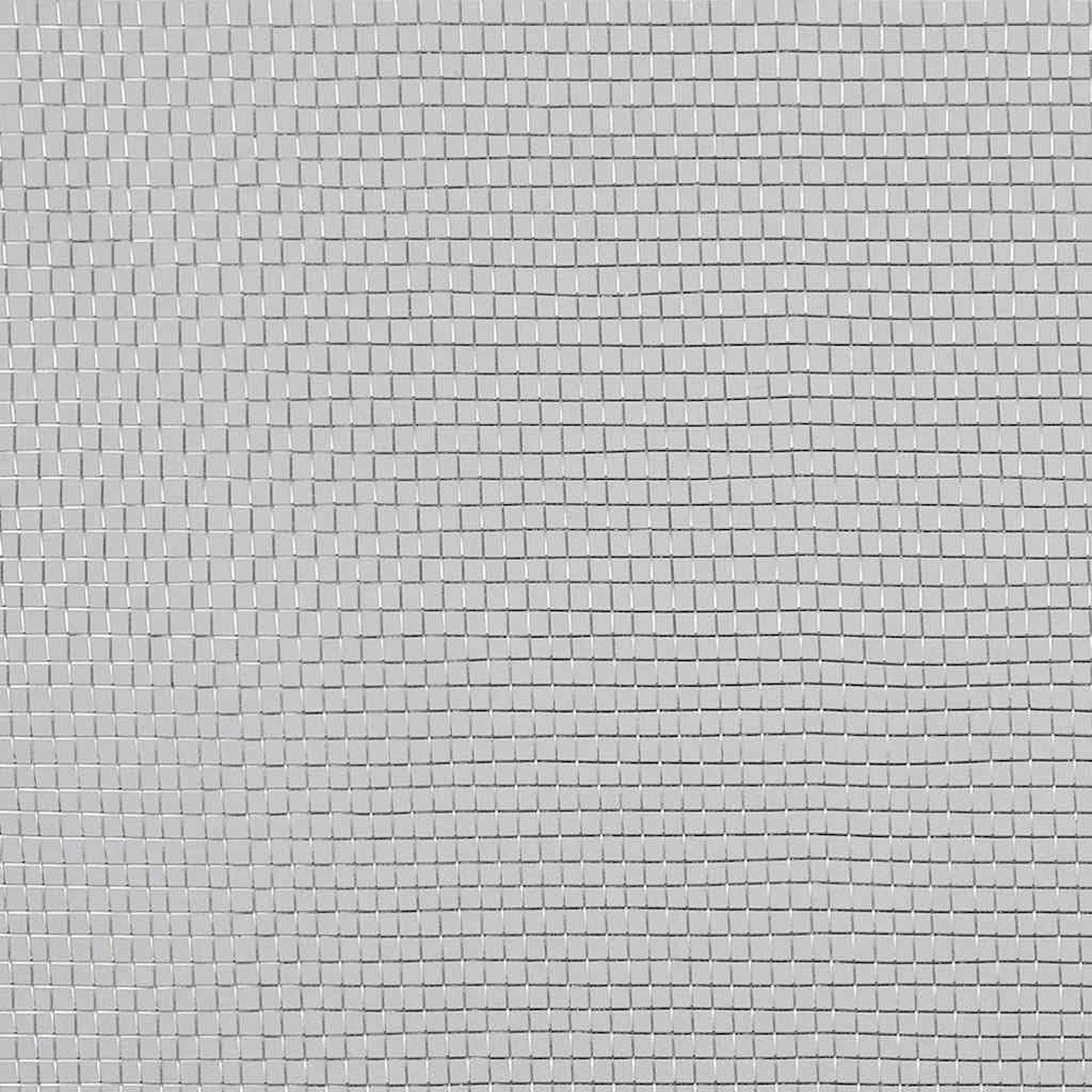 Aluminum Mesh Screen 39.4x196.9 Inch Silver L66540