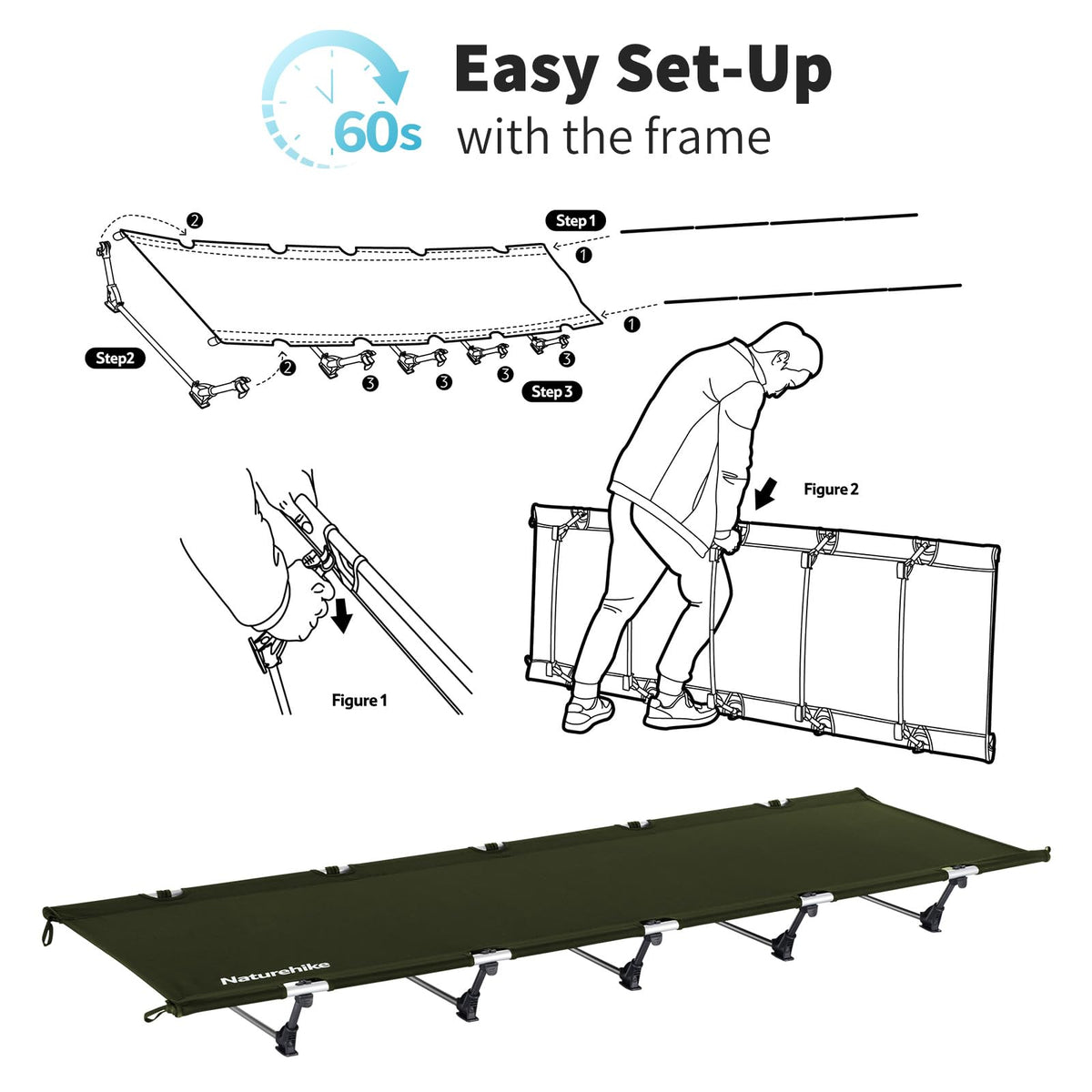 Ultralight Folding Camping Cot R820