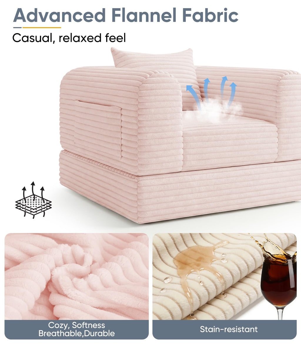 2 in 1 Convertible Sleeper Chair Folding Sofa Bed S9448