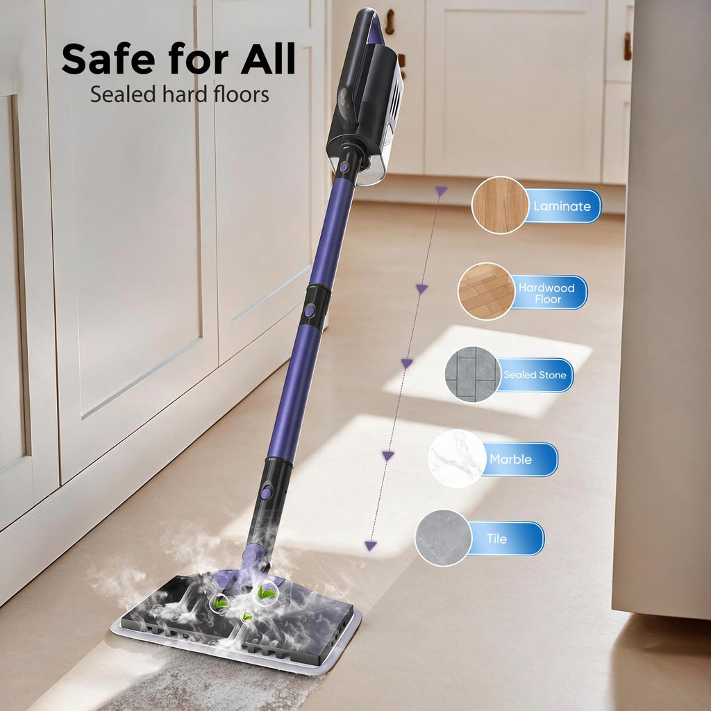 6-in-1 Lightweight Steam Mop with 23FT Cable C87610