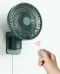 Wall Mounted Oscillating Fan with Remote and Timer, 8.5 Inch 4 Speeds C741