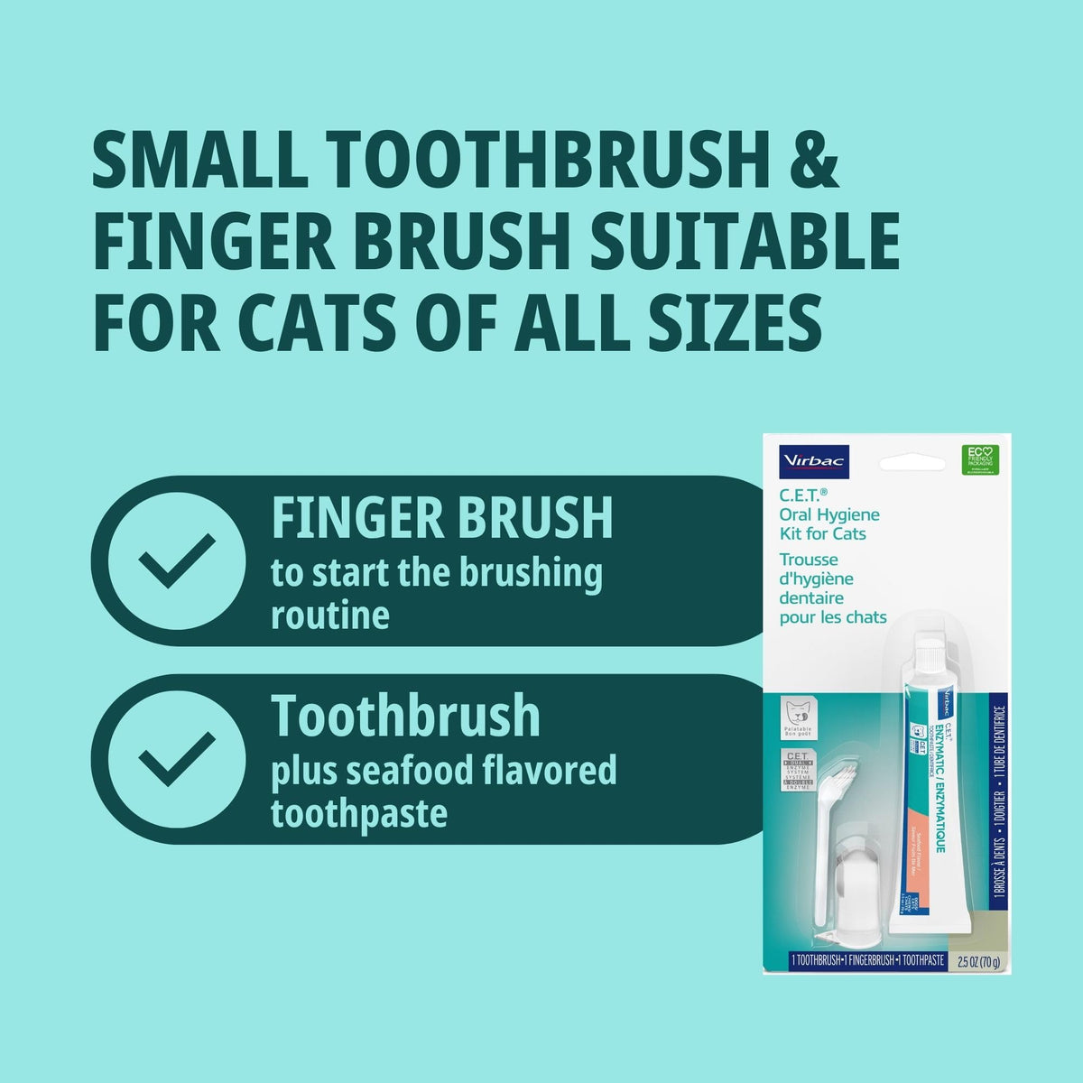 Seafood flavor Cat Toothpaste with Toothbrush Z504