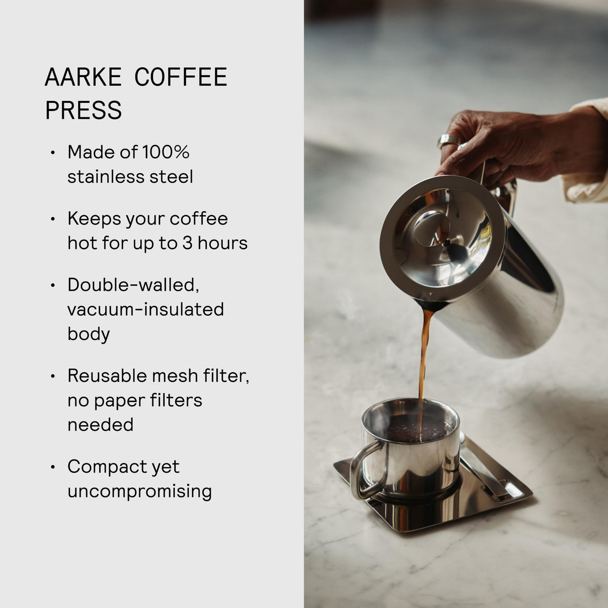 Stainless Steel Insulated Coffee Press F787440