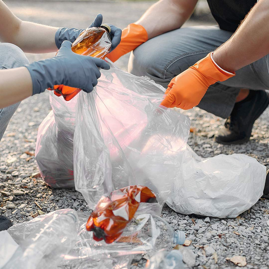 60 Gallon Heavy Duty Clear Trash Bags 150 Count L871