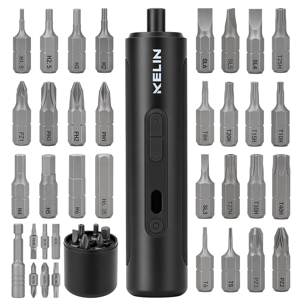 Electric Screwdriver Set 3 Torque Levels S2 Steel Bits N809420