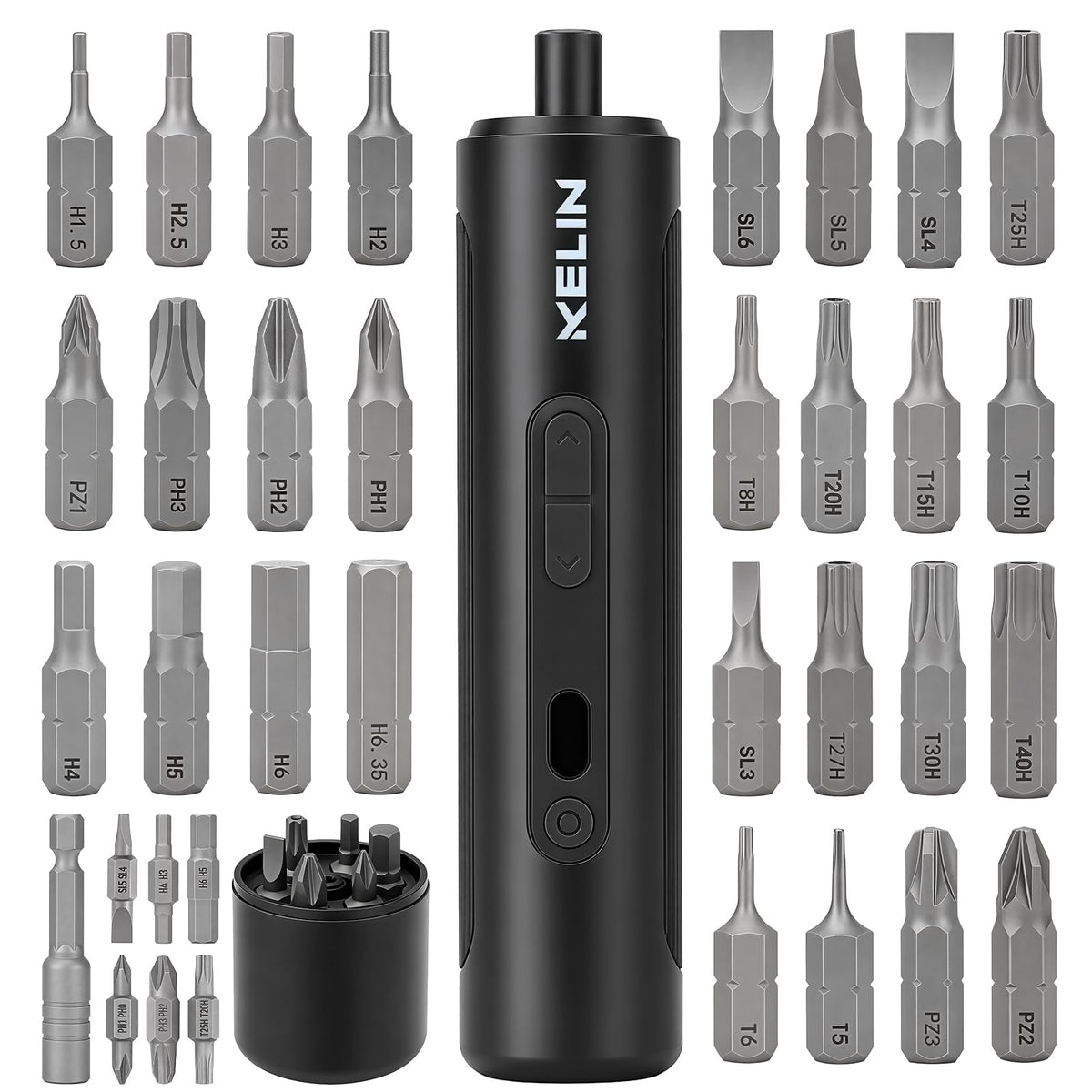 Electric Screwdriver Set 3 Torque Levels S2 Steel Bits N809420
