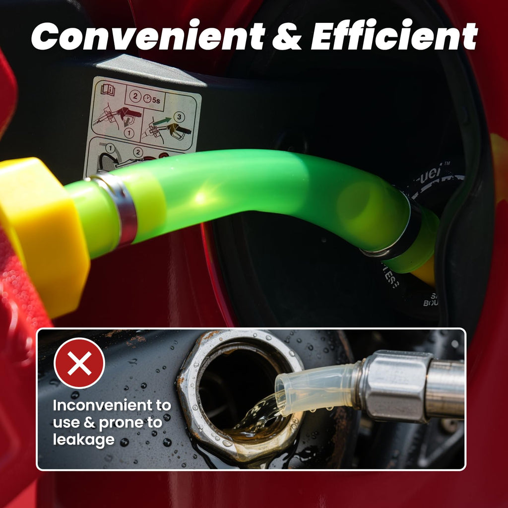 10'' Gas Can Spout Replacement Kit with Yellow Gas Caps Y914