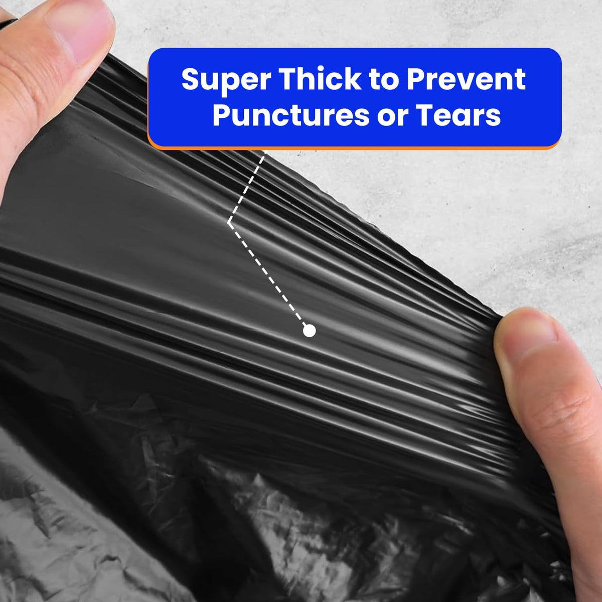 42 Gallon 32 Count Black 3 Mil Contractor Trash Bags X5391