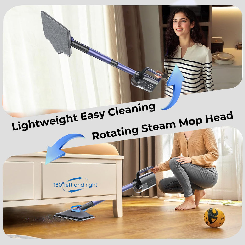 6-in-1 Lightweight Steam Mop with 23FT Cable C87610