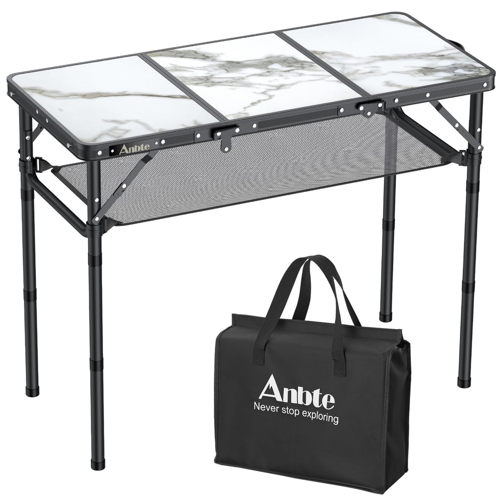 3ft Folding Camping Table, 3 Adjustable Height M277993