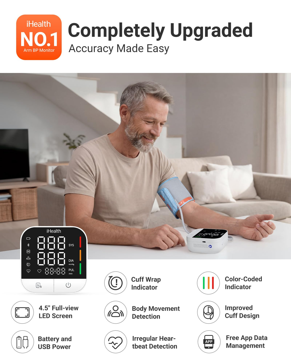 Upper Arm Blood Pressure Monitor E35763