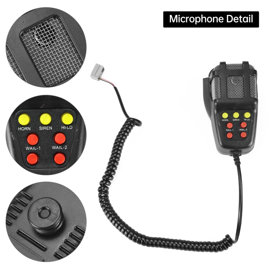 12V 100W 7-Sound Alarm Horn Siren Speaker L23770
