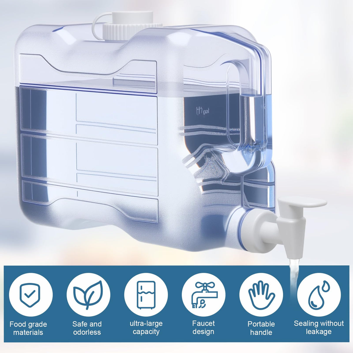 2 Gallon Plastic Water Dispenser Bottle N23793