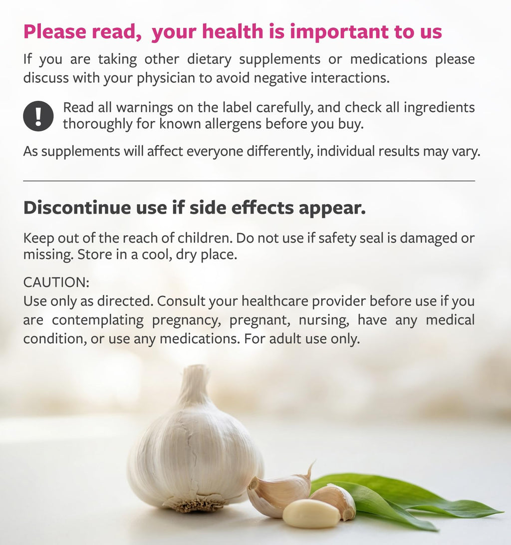USDA Organic Odorless Garlic Capsules E100549