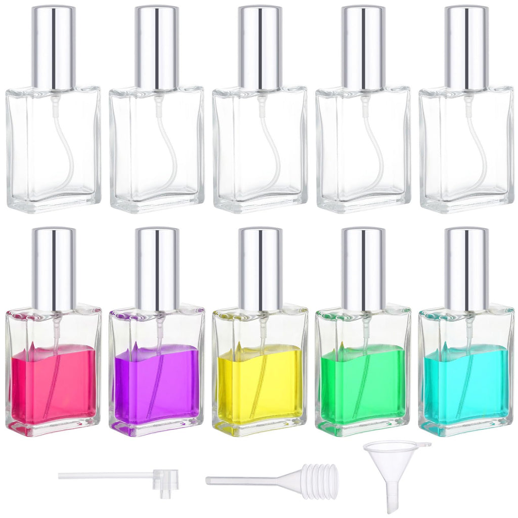 0.5oz 10pcs Glass Perfume Spray Bottle Refillable F2359