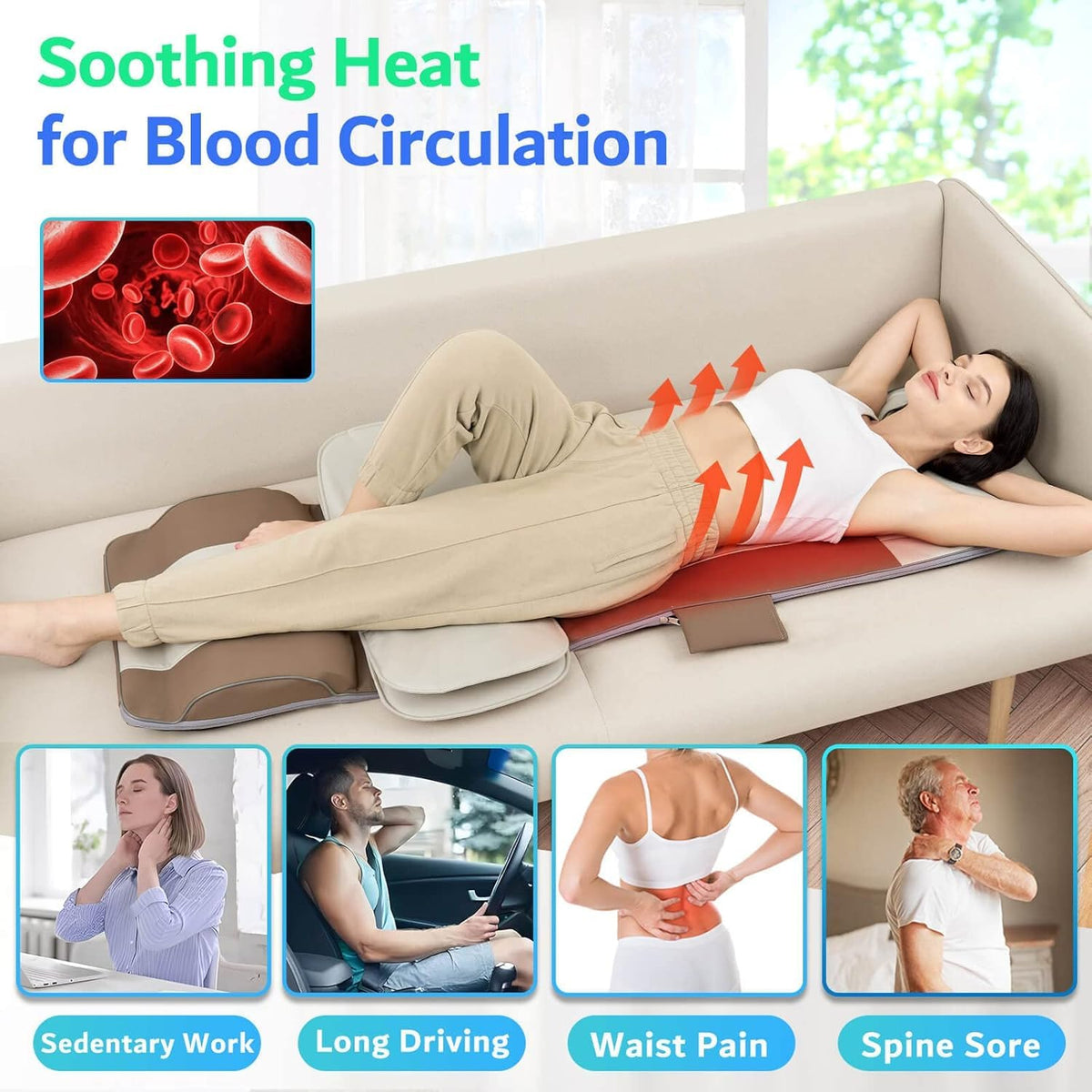 Full Body Massage Mat with Heat E80055