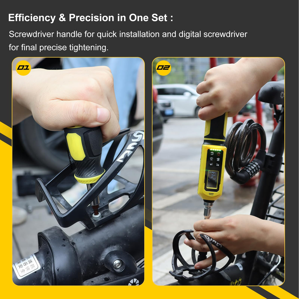 Digital Torque Screwdriver Set, 45 PCS 1/4" with Buzzer I782675