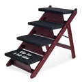 Foldable 4 Steps Wooden Dog Stairs V160810