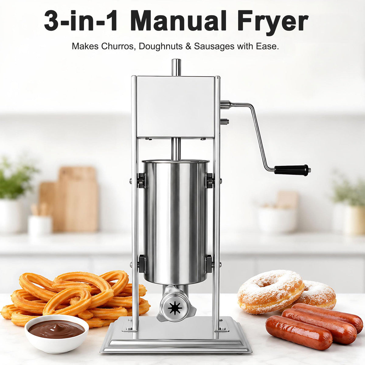 3L 304 Stainless Steel Sausage Stuffer M4500