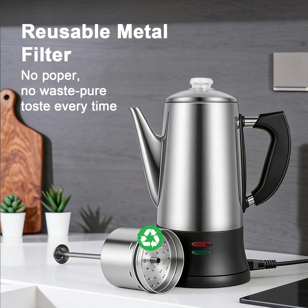 12 Cup Stainless Steel Electric Coffee Maker V807177