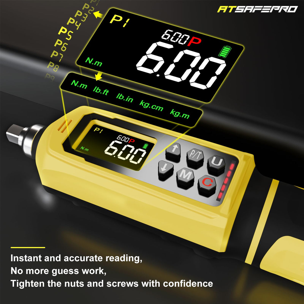 Digital Torque Screwdriver Set, 45 PCS 1/4" with Buzzer I782675