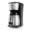 Black and Silver 12 Cup Programmable Thermal Coffee Maker B787748