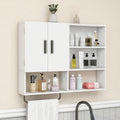 Bathroom Wall Cabinet with 2 Doors White H218