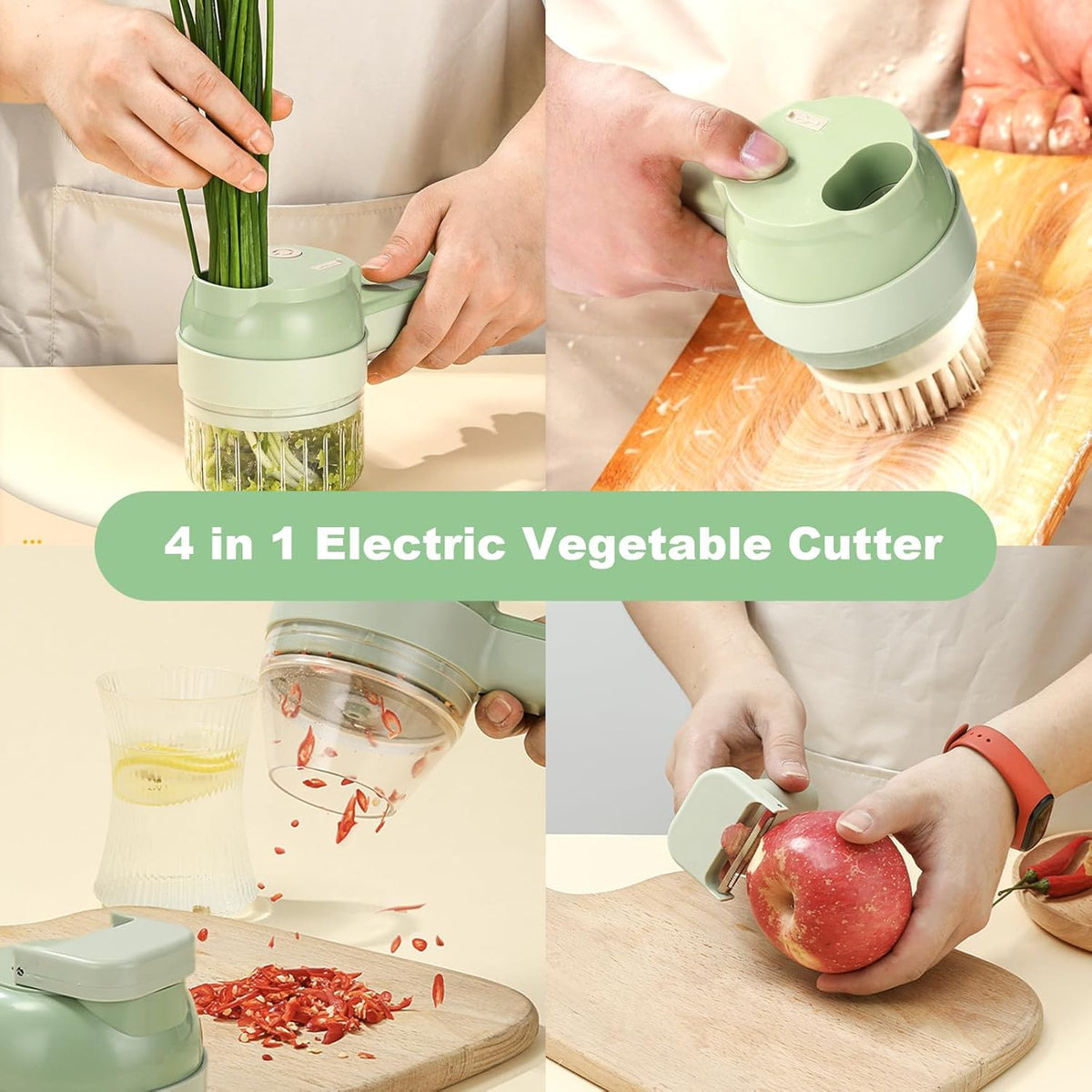 Portable Wireless Electric Vegetable Chopper H7985