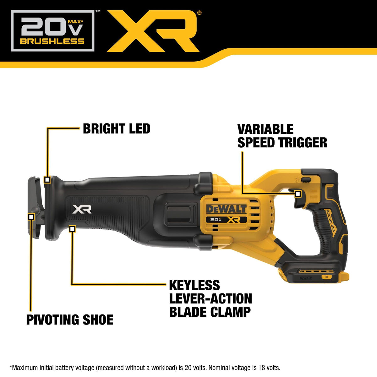 20V MAX Brushless Cordless Reciprocating Saw J1763
