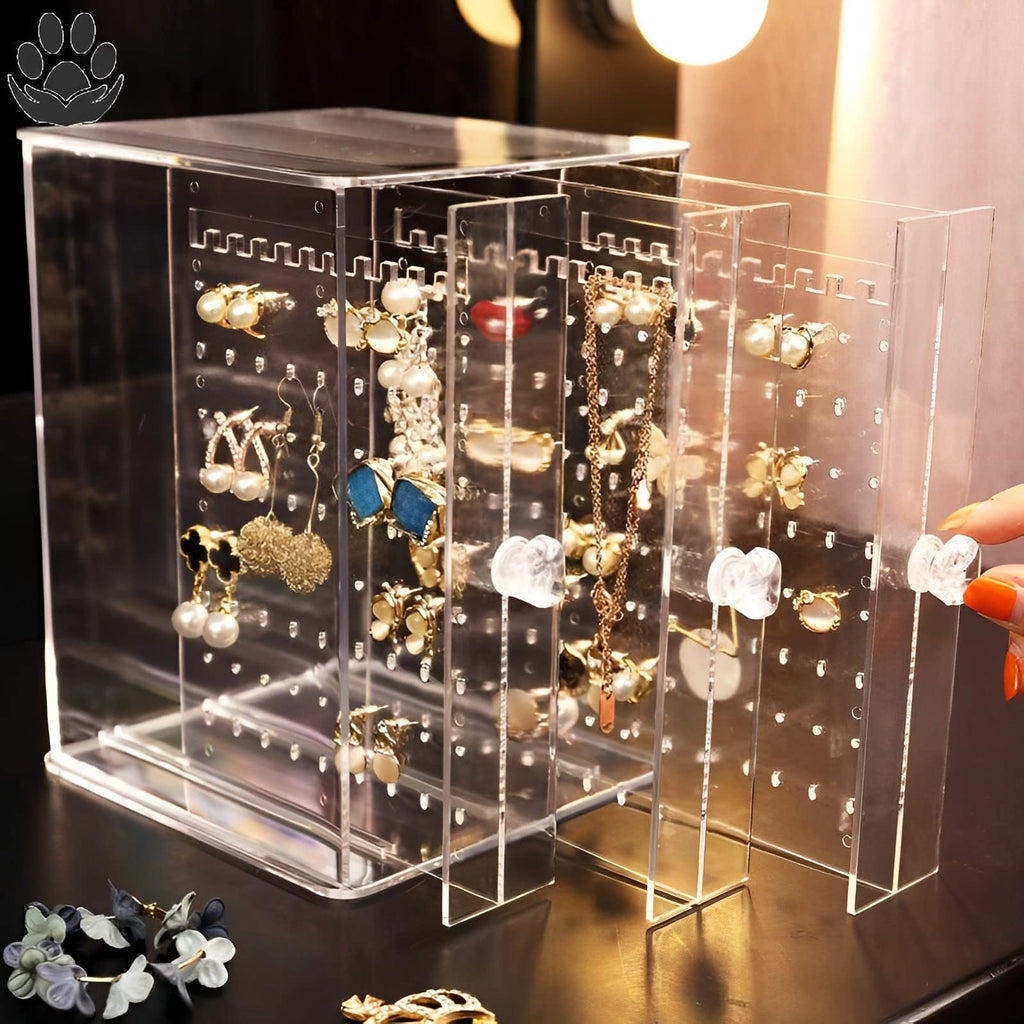 Clear Acrylic 3 Vertical Drawer Jewelry Storage Box P3797