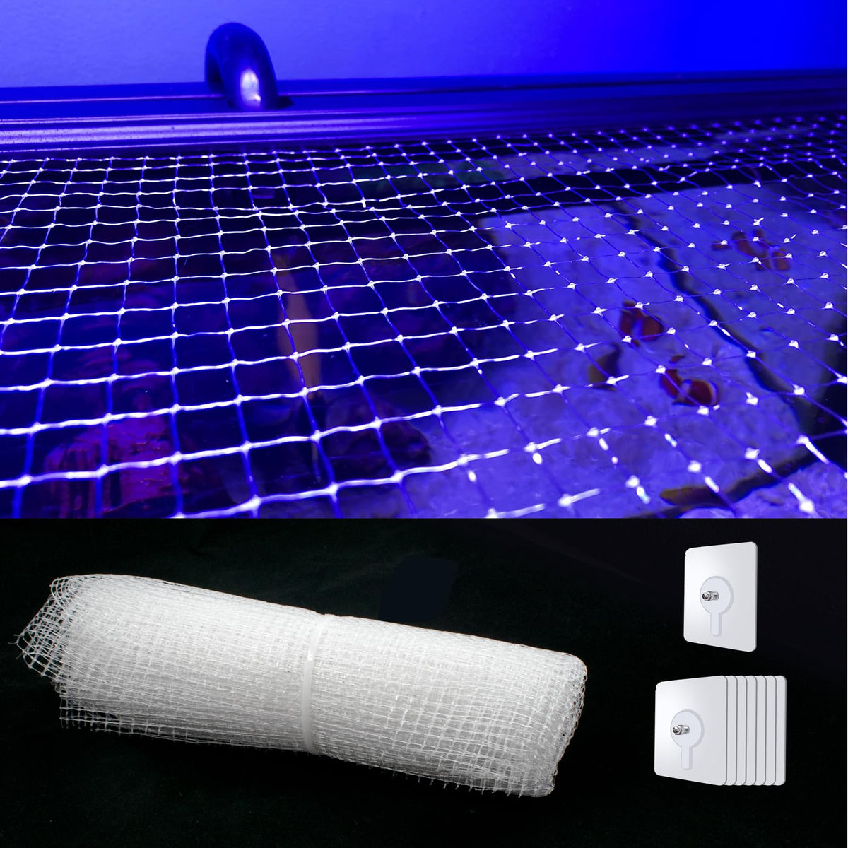 Clear Mesh Netting with 8 Screws N632