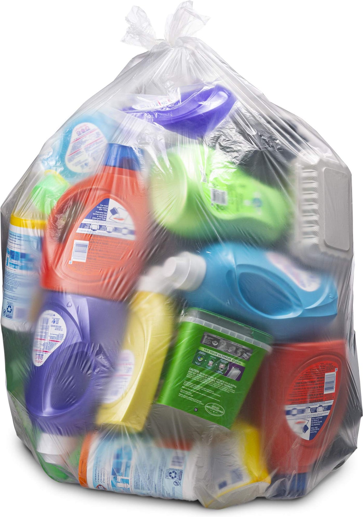 60 Gallon Heavy Duty Clear Trash Bags 150 Count L871