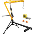 Truck Crane 1000 lb Hydraulic 360 Swivel Yellow G632655