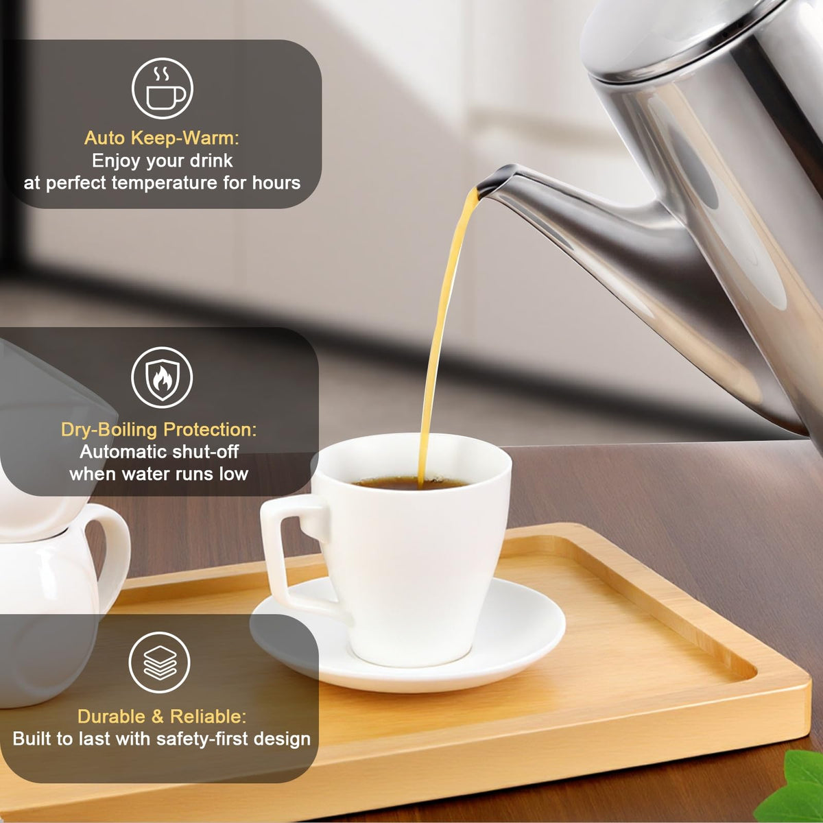 12 Cup Stainless Steel Electric Coffee Maker V807177