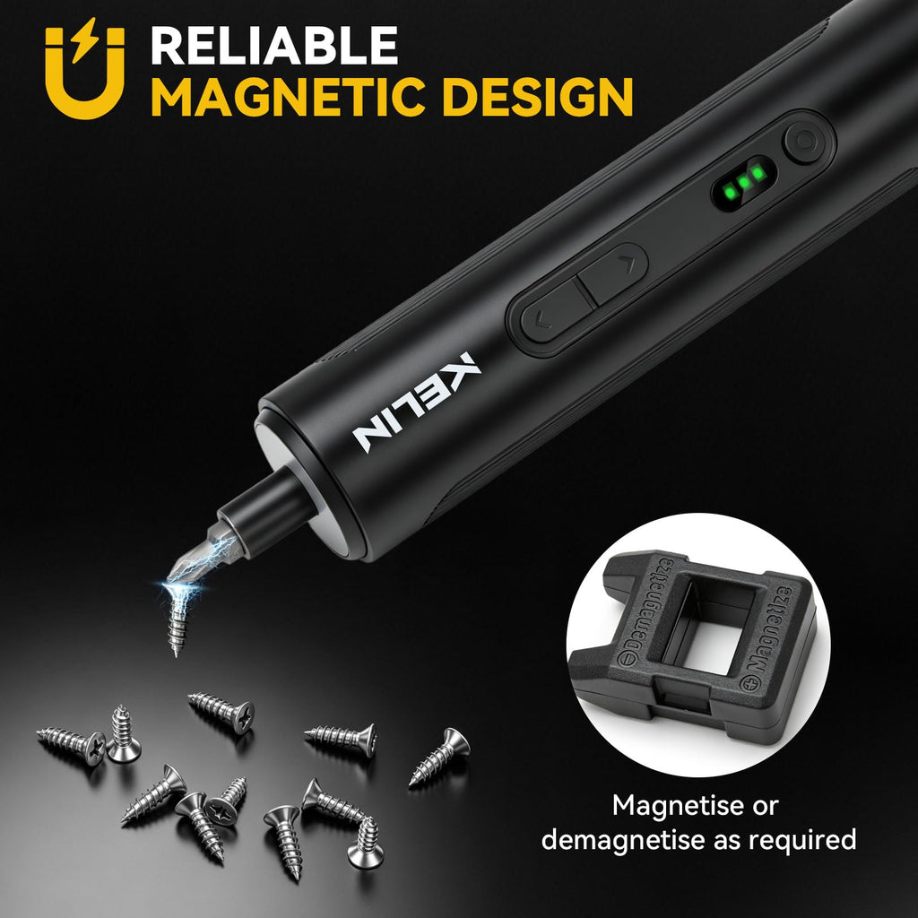 Electric Screwdriver Set 3 Torque Levels S2 Steel Bits N809420