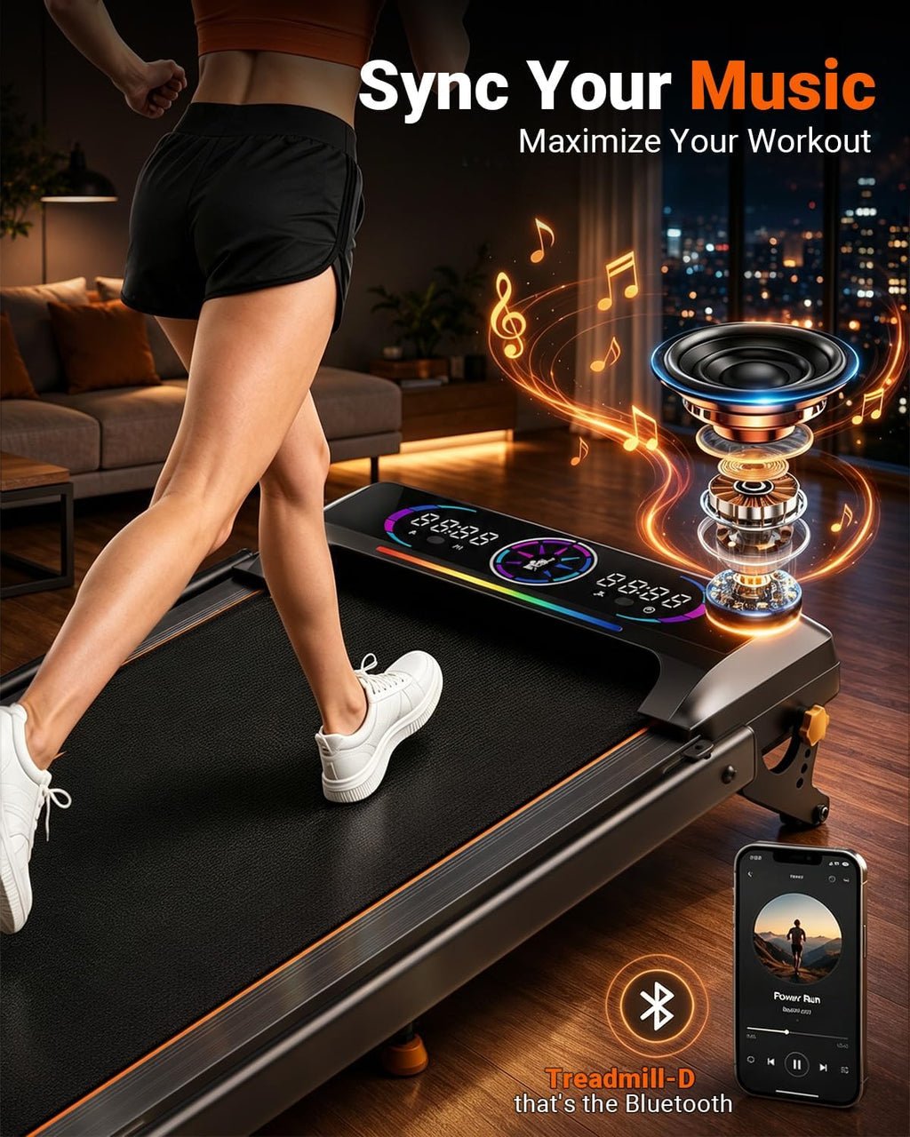 Walking Pad Treadmill with Incline Y49267