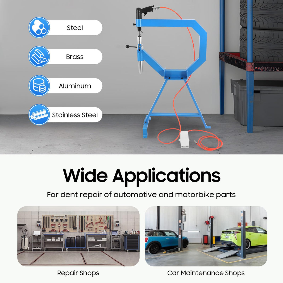 Pneumatic Planishing Hammer with Stand and Pedal Y53679