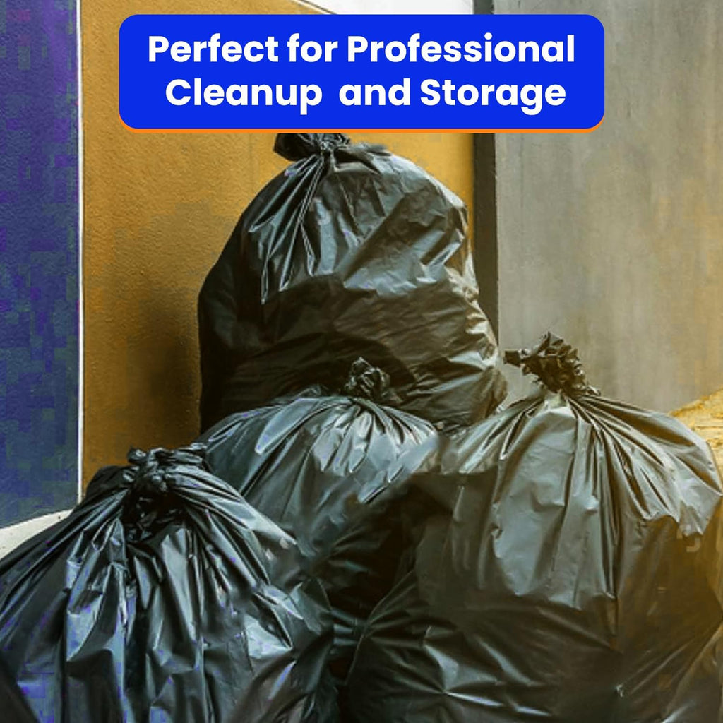 42 Gallon 32 Count Black 3 Mil Contractor Trash Bags X5391