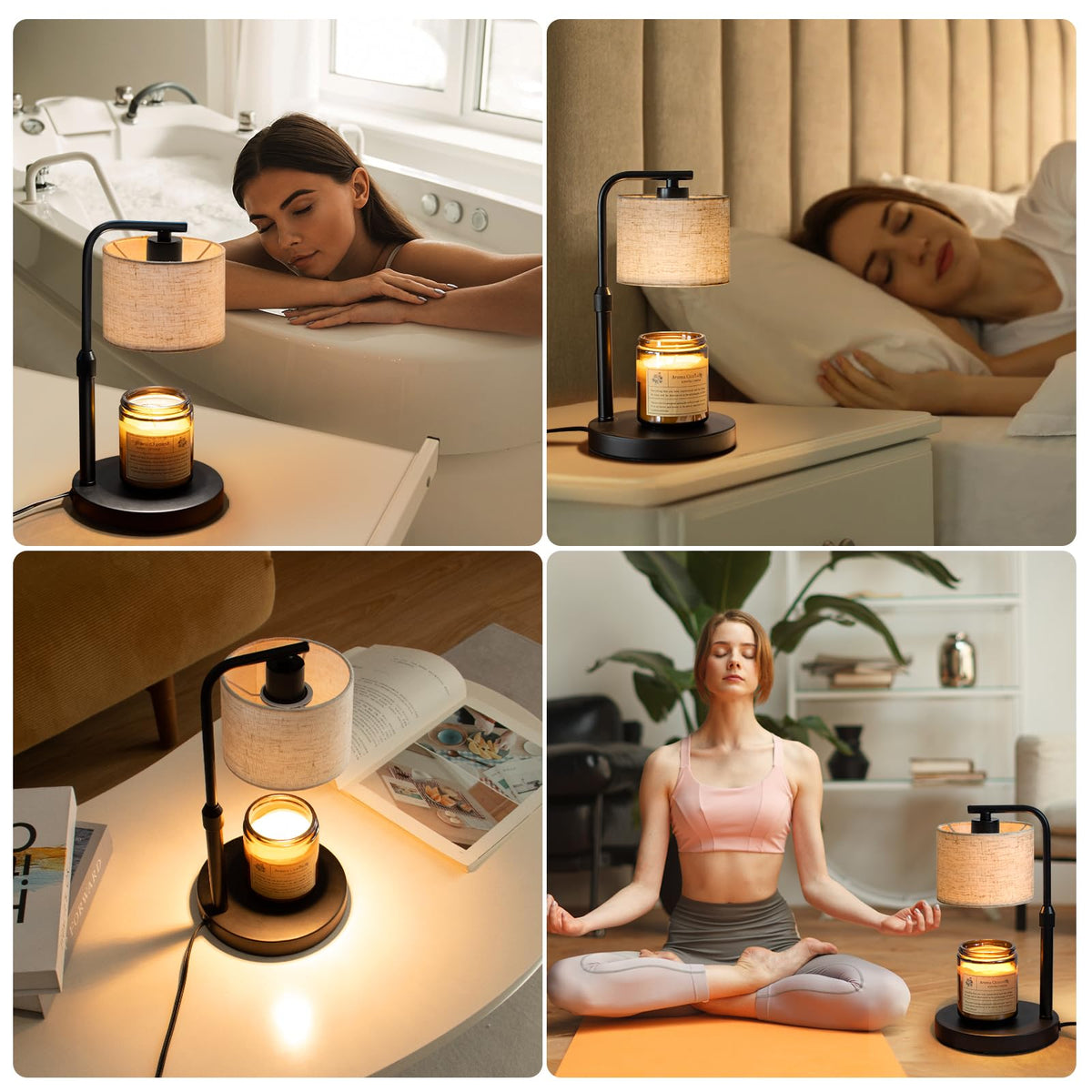 Dimmable Candle Warmer Lamp with Timer W65512