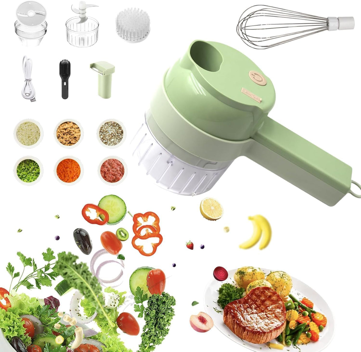 Portable Wireless Electric Vegetable Chopper H7985