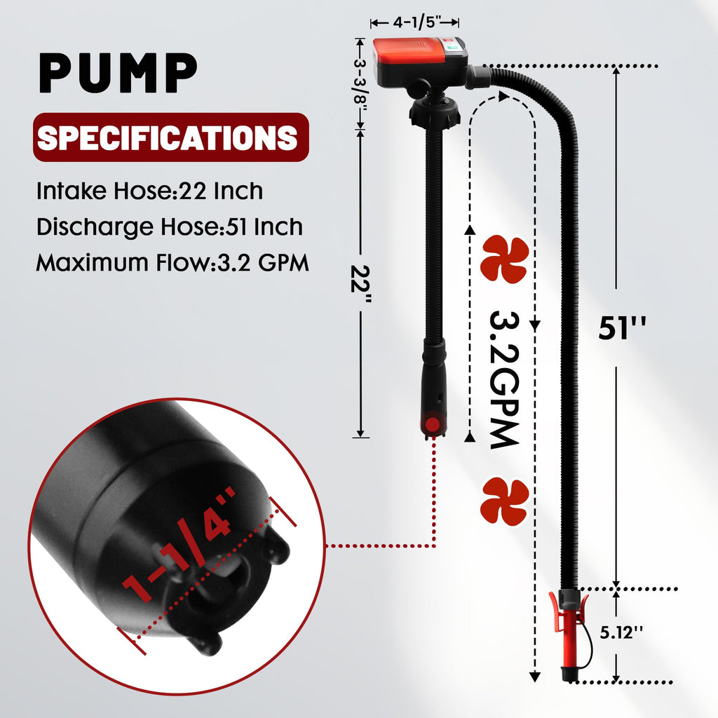Battery Powered Fuel Transfer Pump with Automatic Stop Nozzle Z567